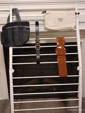 Accessories Lot. 2 Belts XL, Purse Organizer L,Small Net Beach Bag